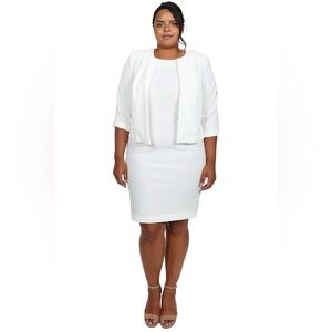 Maya Brooke Embellished Two Piece Jacket Dress